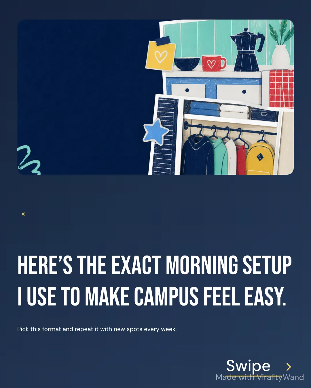 A back-to-school content week, slide 4 of 6