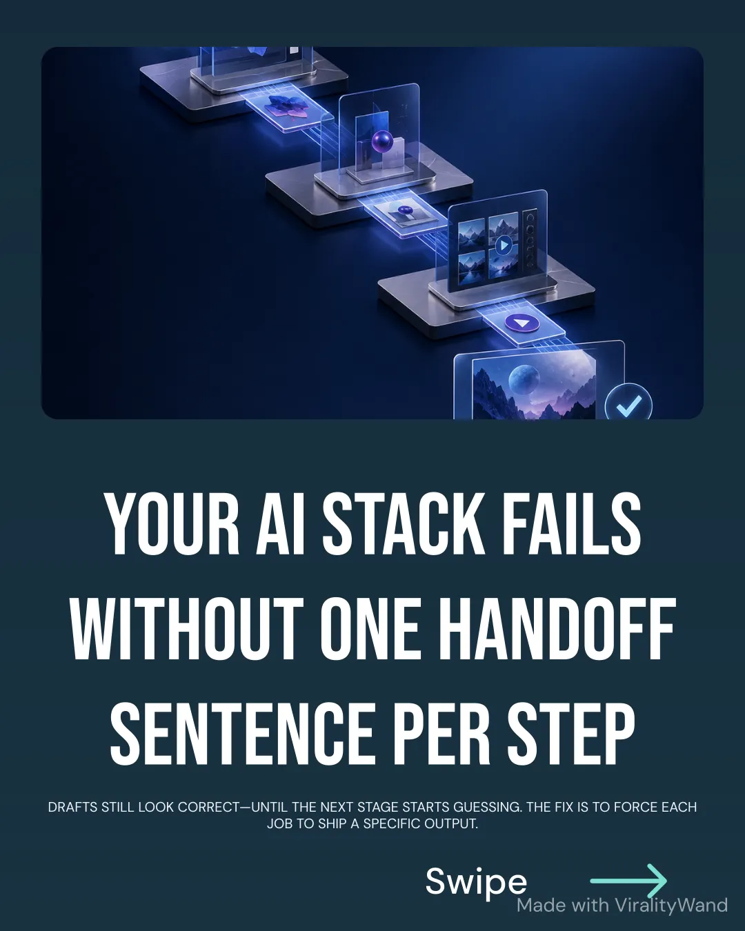 Build a tiny AI content team, cover slide