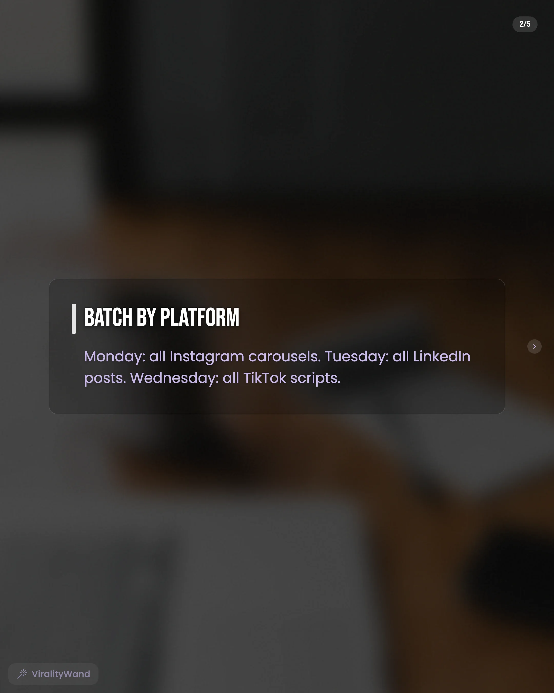 Agency content slide