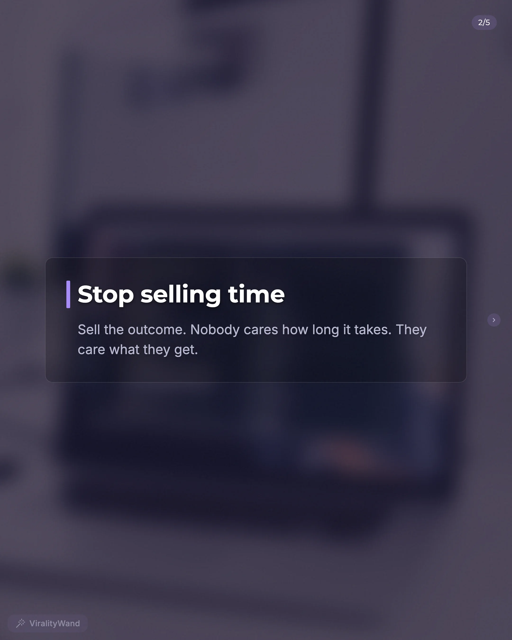 Freelancer content slide