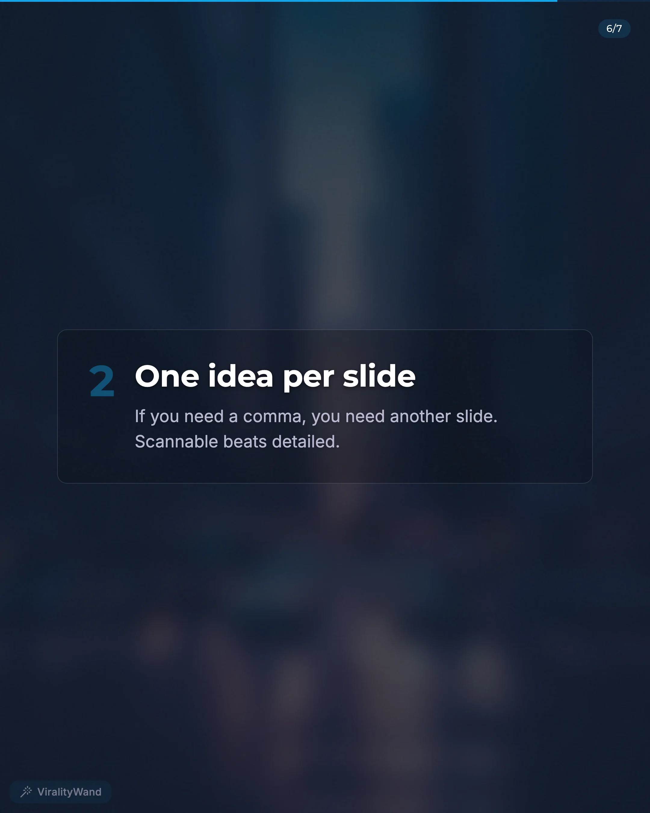 List slide